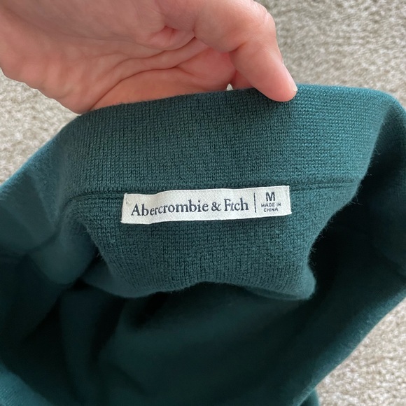 Abercrombie & Fitch - Elevated Sweater Midi Skirt / Dark Green - Picture 3 of 8